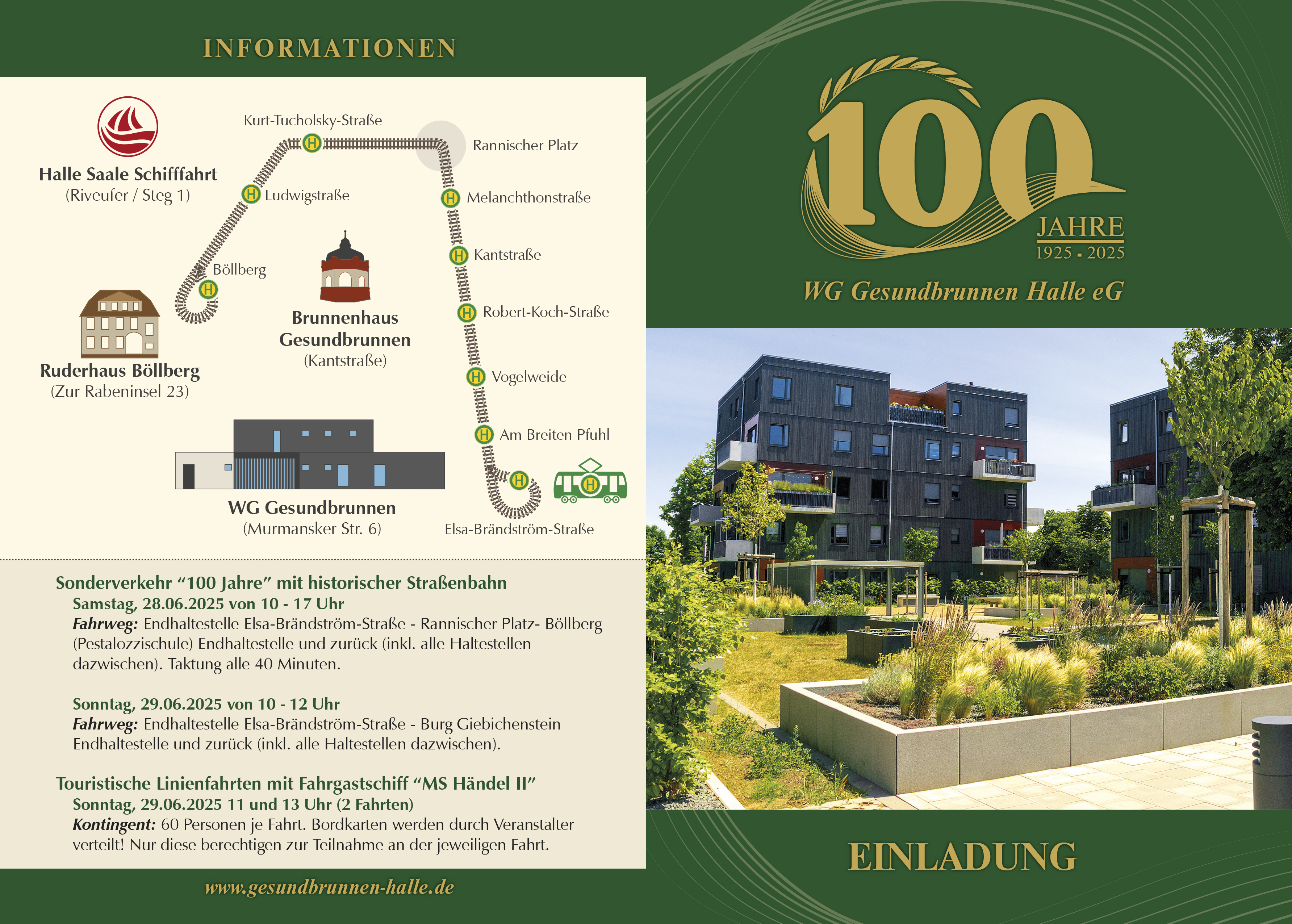 Flyer 100 Jahre - Orientierungsplan